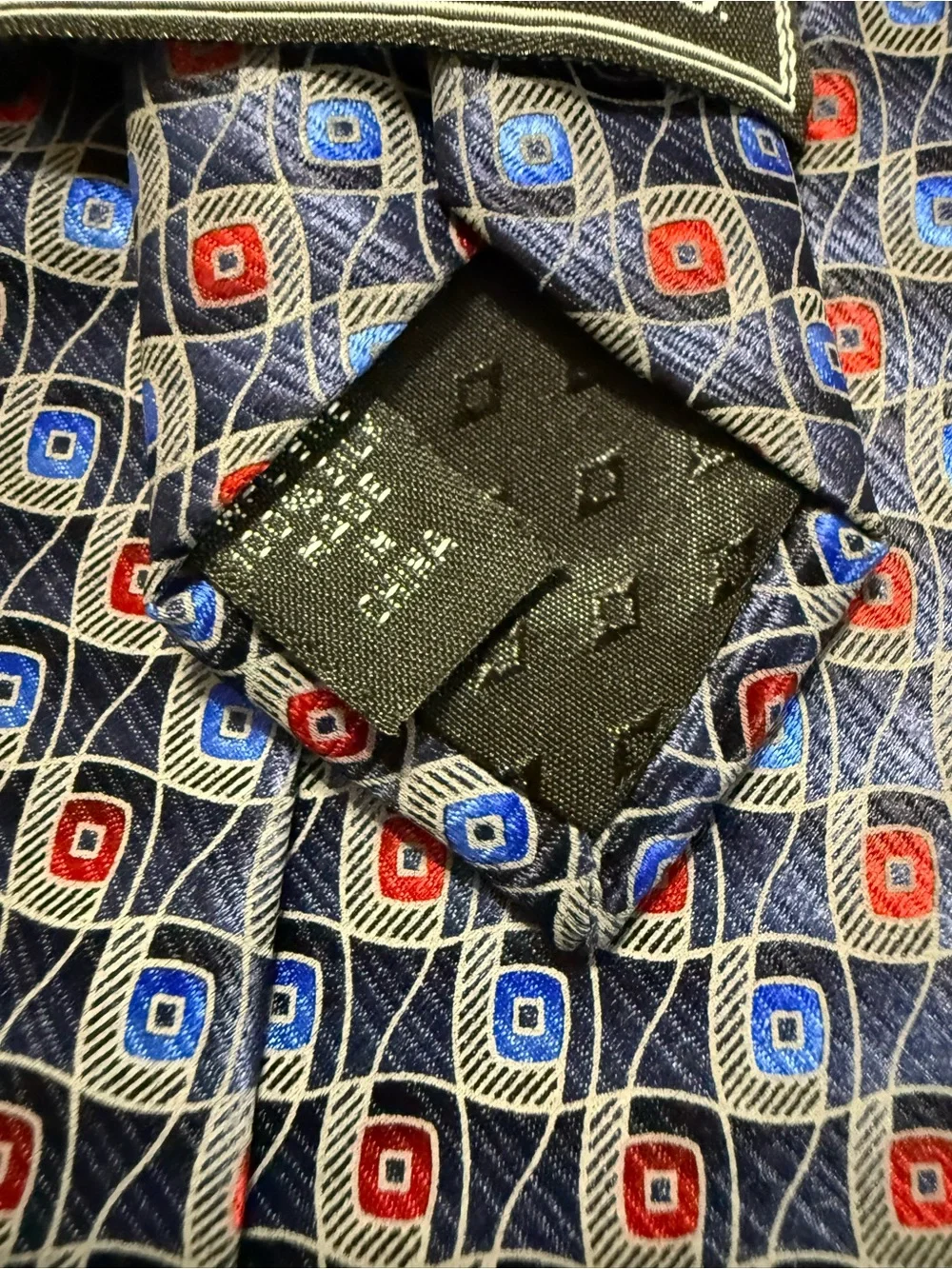 Chaps Blue & Black Striped Tie